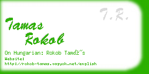 tamas rokob business card